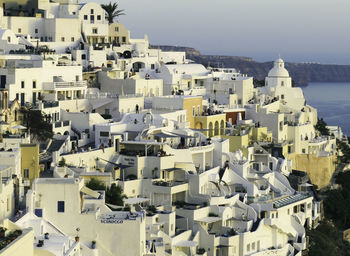 High angle view of townscape against sky