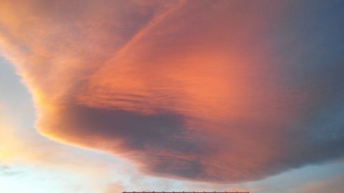 Close-up of orange sky