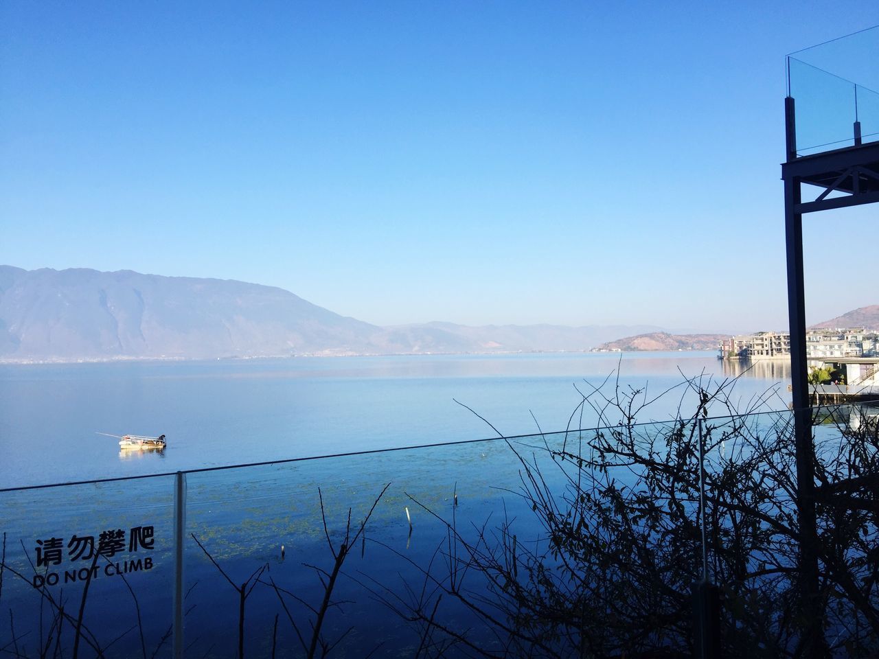 water, nature, blue, beauty in nature, lake, sky, no people, clear sky, mountain, scenics, outdoors, tranquility, day, tree