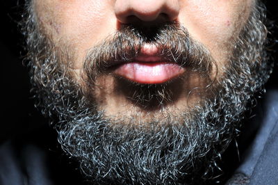 Close-up of man wearing mask