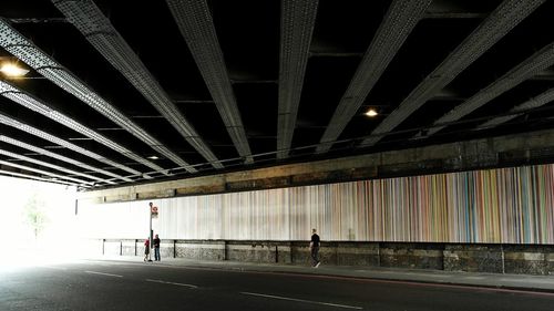 Illuminated tunnel