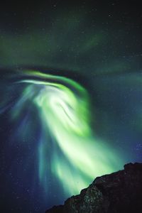 Low angle view of star field at night
