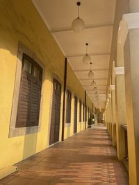 Interior of building, portguese style corridor 