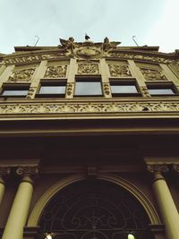 Low angle view of historical building