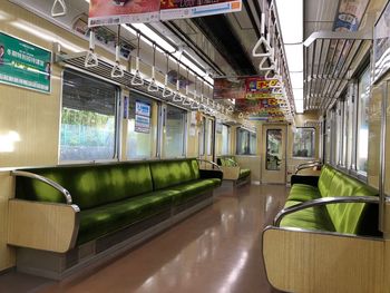 Interior of train