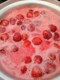 Close-up of strawberry in bowl