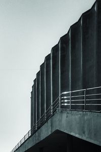 Low angle view of building against clear sky