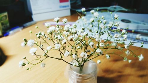 Close-up of vase on table