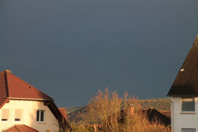 Low angle view of houses