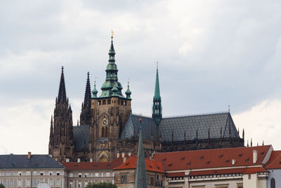 View of buildings against sky in city