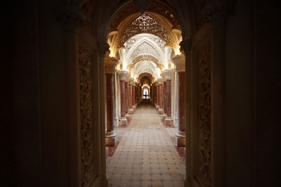 Corridor of historic building