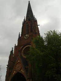 Low angle view of church against sky