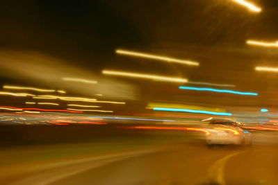 Close-up of illuminated lights