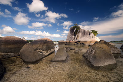 View of rock formations