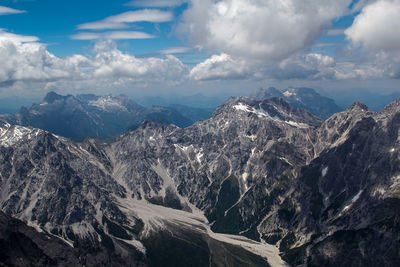 Scenic view of mountain range