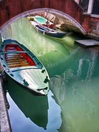Boats in river