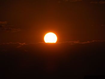 Scenic view of sunset sky