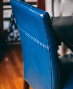 Close up of blue fabric