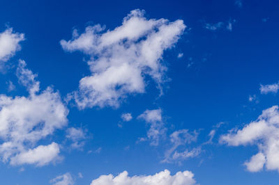 Low angle view of clouds in sky