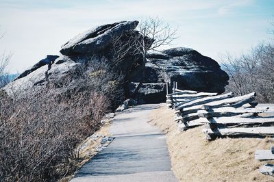 View of mountain road