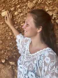 Young woman smiling