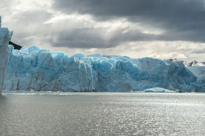 Detail view of perito moreno glacier