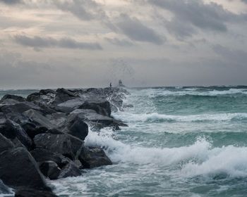 Scenic view of sea against sky