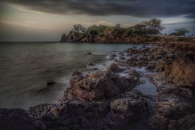 Scenic view of sea against sky