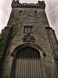 Low angle view of historic building against sky