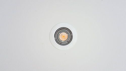 Directly below shot of illuminated light bulb