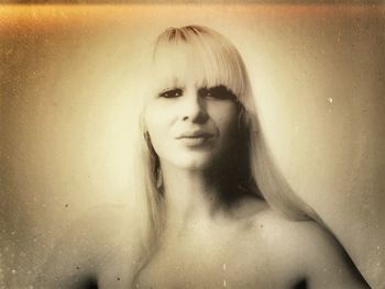 Close-up portrait of young woman