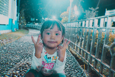 Portrait of a smiling girl