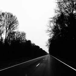 Road passing through country road