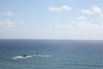 Scenic view of sea against sky