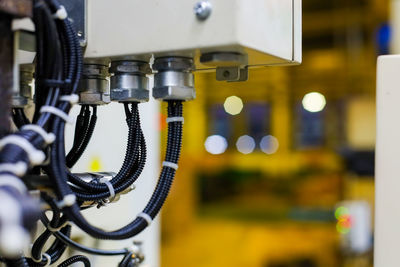 Close-up of machine part