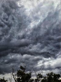 Low angle view of cloudy sky