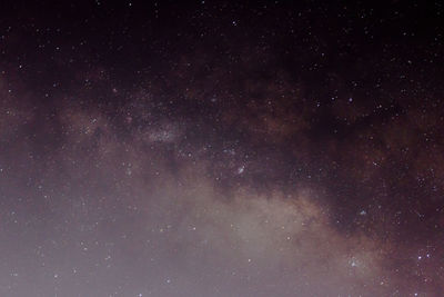 Low angle view of star field against star field