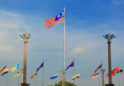 Flag flags against sky