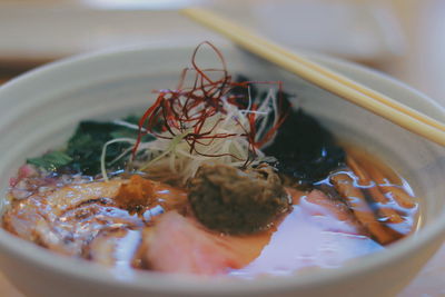 Close-up of food in bowl