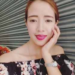 Portrait of young woman