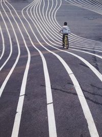 Boy riding bike