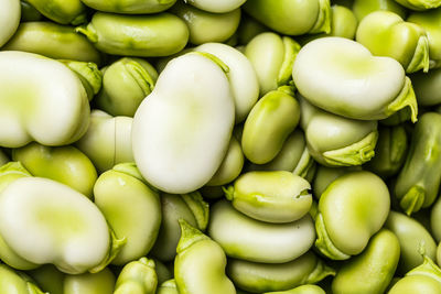 Full frame shot of fava beans for sale in the market