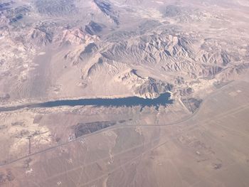 High angle view of mountains