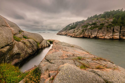 Scenic view of sea against sky