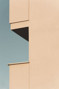 Low angle view of building against clear sky