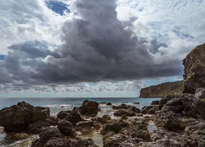 Scenic view of sea against sky