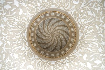 High angle view of bread in plate