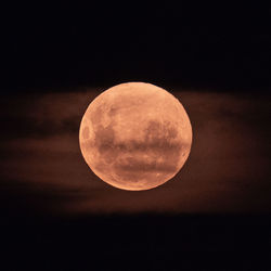 Scenic view of moon against sky at night