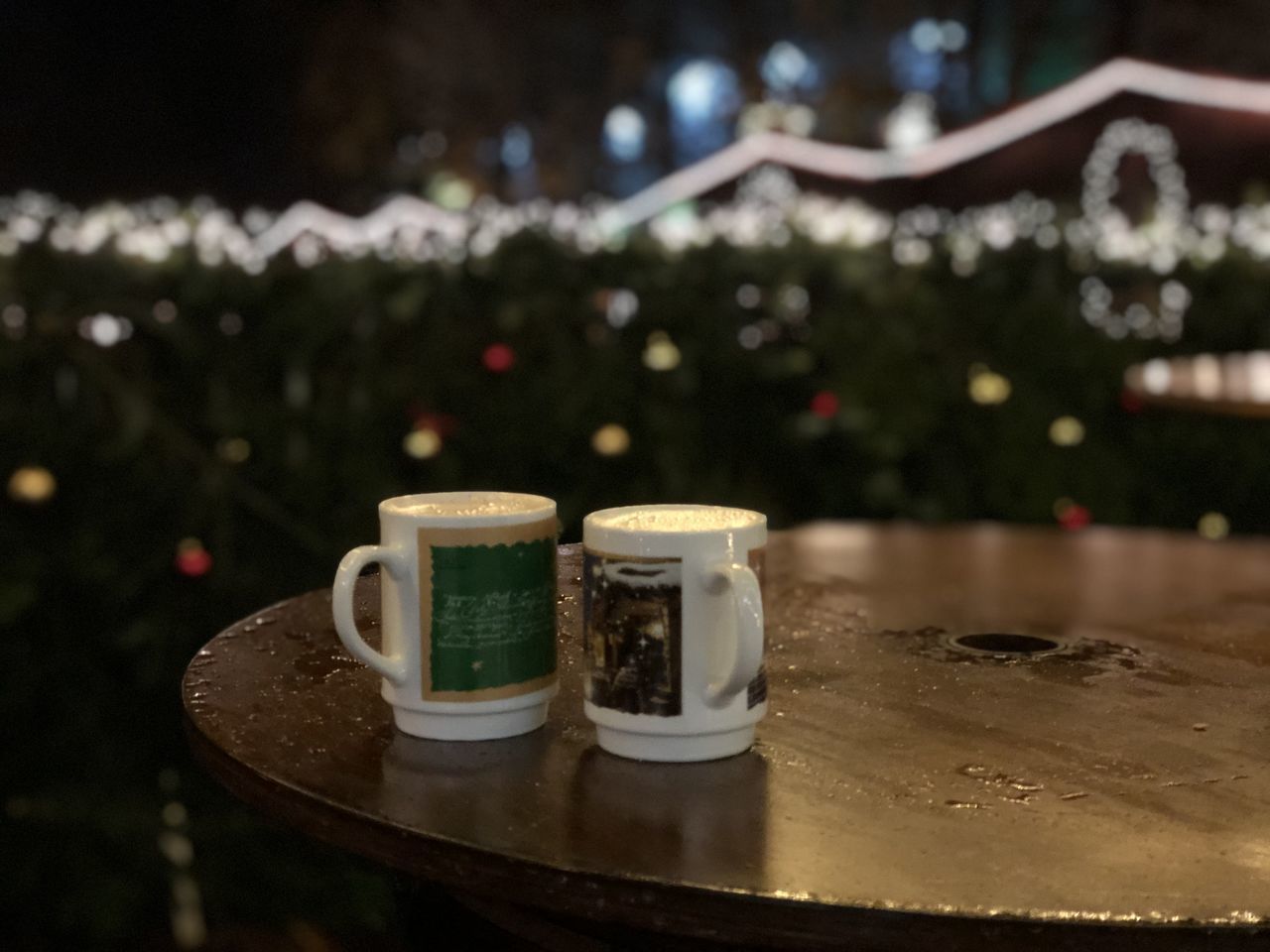CLOSE-UP OF COFFEE SERVED ON TABLE AT HOME