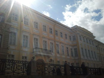 Low angle view of building against sky